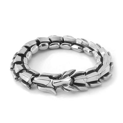 China Viking Jewelry For Sale Stainless Steel Bracelet Dragon Scale Bracelet Norse Norse Jewelry Culture for sale