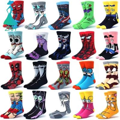 China Newest Sporty Anime Men's Funny Tube Sokkies Meias Cartoon Skarpetki Loading Socks Wholesale Calcetas Hombre Calcetines Socks for sale