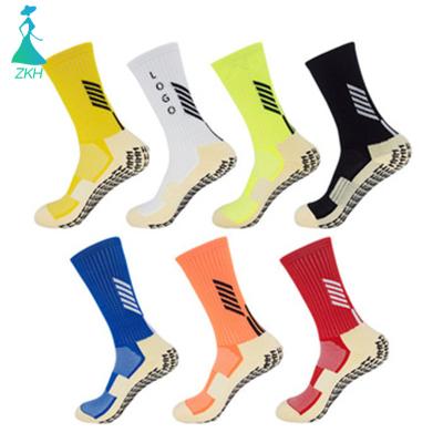 China S005-Wholesale QUICK DRY custom logo football socks for anti slip soccer socks football and grip socks for sale