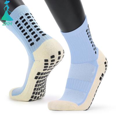 China Multi-choice QUICK-DRY Anti-slip Terry Grip Mens Soccer Socks Anti-slip Sports Soccer Socks for sale