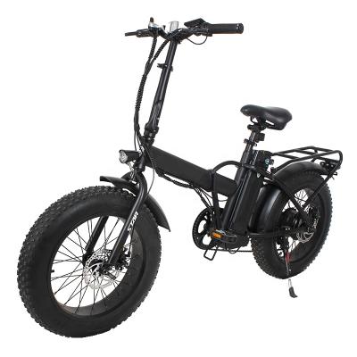 China Hot Selling Amazon Goods 20 Inch 48V Aluminum Alloy Fat Electric Tire Folding E Bike MTB Fold Electric Bicycle Battery Foldable Mountain Bike for sale