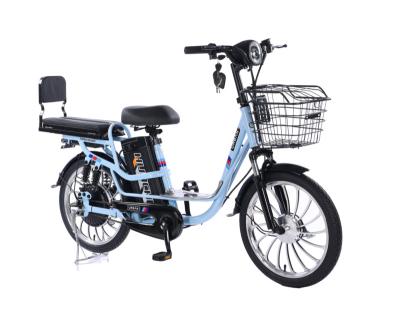 China Wholesale High Quality Universal Bicycle 20 Inch 500W Carbon Steel City Electric Bike For Food/Cargo/Passenger Carrying E Bike for sale