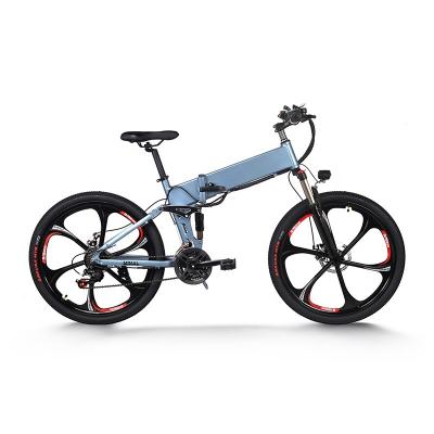 China Cheap Customizable Wholesale Aluminum Alloy Variable Speed ​​Full Suspension Electric Mountain Bike for sale