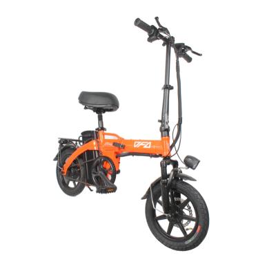 China New Model 14Inch Carbon Steel Popular Vacuum Tire Mini Bicycle Foldable Bike Folding Electric Road Bike for sale