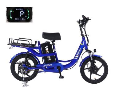 China Carbon Steel Well Made LED Display Dutch Velo Family Cargo Food Delivery E Bike Electric Bicycle, Carrier 500W Charger Ebike E-Bike For Adult for sale