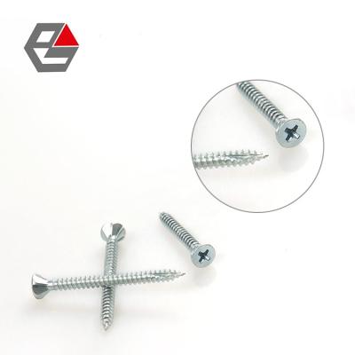 China Stainless Steel Phillips Flat Head Self Tapping Flat Wood Screw with Cutting Thread for sale