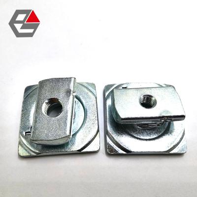 China Industry General Carbon Steel Galvanized Spring T Nut With Buckle Protection Spring Nut for sale