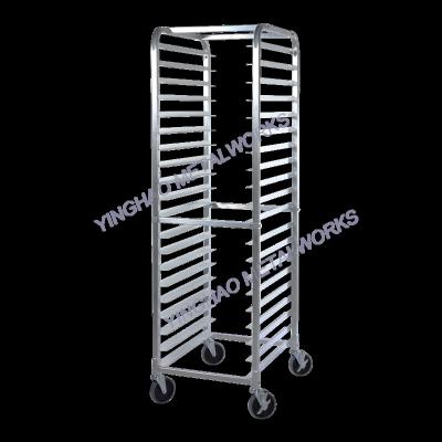 China Curved Top Aluminum Pan Rack, 20-Tier Commercial Grade Aluminum Sheet Pan/Roll Pan Rack with Brake Wheels, Amazon Hot Sales Item for sale