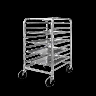 China Curved Top Commercial Sheet Pan Bakery Sourcing Rack,Hot Selling Aluminum 10 Sheets Roll Items From AMAZONE for sale