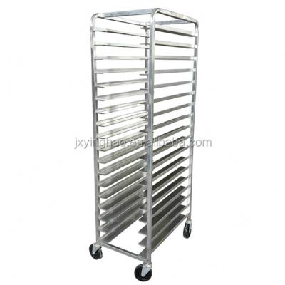 China Knock-In Bakery Trolley Cart Bakery Rack Sheet Pan Rack Stainless Steel Bakery Rack Trolley for sale