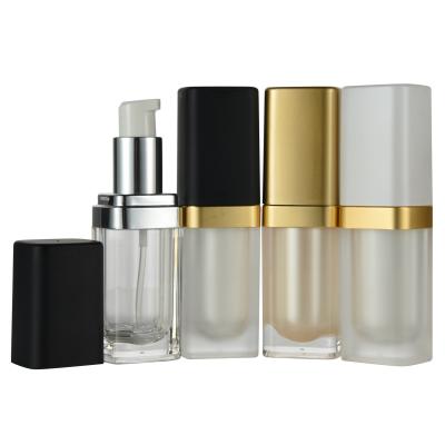 China 15ml Square Acrylic Bottles For Skin Care Cream Packaging Solution In Plastic for sale