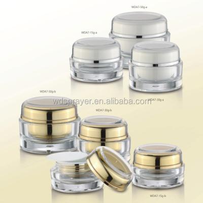 China Skin Care Cream JAR with Plastic Body Material Cosmetic Containers and Jars for sale