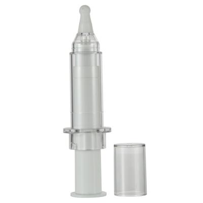 China 5ml PETG Syringe Bottle for Airless Empty Cosmetic Container/Eye Cream Airless Bottle for sale