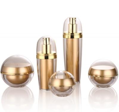 China PP Body Material Acrylic Ball Shape Airless Bottle 30ml 50ml for Beauty Supplies for sale