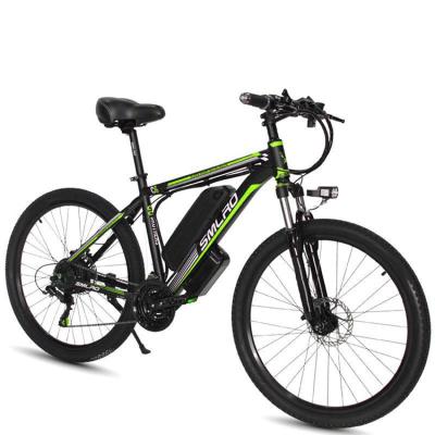 China Ride 26 Inch Motor eBike Full Suspension 48v 350W/500w Electric Mountain Bike Adult Electric Snow Bike for sale