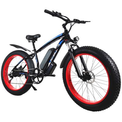 China Ride 2021 new 26 inch 48V 1000W fat tire mountain bike lithium battery foldable electric bicycle for sale