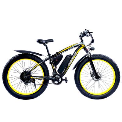 China 2021electric aluminum alloy bike bicycle for adults fat tire 350W/500w/1000w mountain ebike for sale