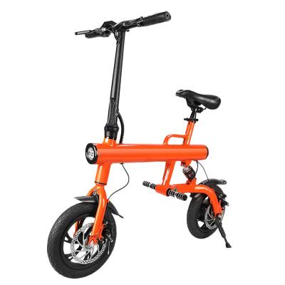 China 36V 8Ah 12 Inch Carbon Lithium Battery Mini Ebike Electric Bicycle Folding Electric Bicycles Adults for sale