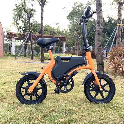 China 350W Electric Bicycle 36V Lithium Battery High Carbon Steel eBike 14 Inch Mini Electric Bicycle City Electric Bicycle for sale