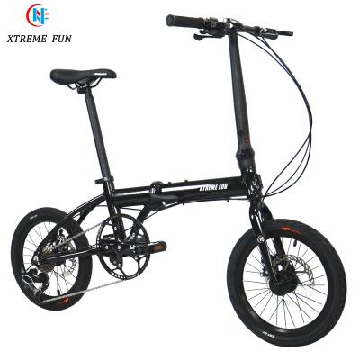 China Wholesale Aluminum Alloy 16 Inch Bicycle Aluminum Alloy Frame Folding Bicycle XTREME FUN Ultra Light Bike for sale