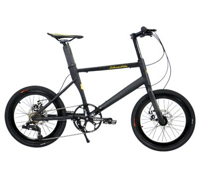 China Carbon Fiber 20 Inch 6061 Aluminum Alloy Wheel Diameter Disc Brake Mini Bicycle 8 Speed ​​Road Brand Folding Bike Bicycle for sale