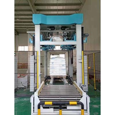 China Full Automatic Cold Food Hooding Machine Pallet Stretch Machine For Beer Carton Bag Pallet for sale