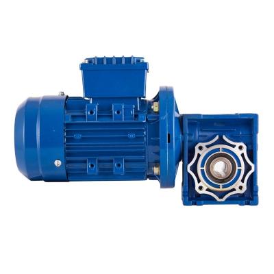 China NMRV110 4poles motor totally enclosed ratio: 40:1 3kw 100B5 spindle 28mm input NMRV063 worm gearbox for sale