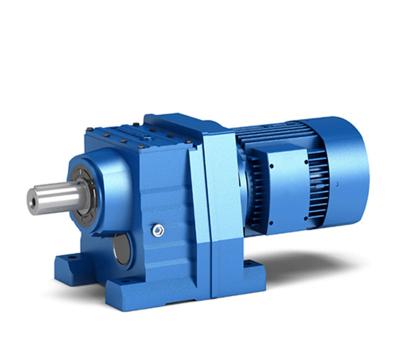 China Factory 4kw 27rpm Ratio 52.82 380V 50HZ Manufacturer R Series Helical Gear Reducer With Electric Motor for sale