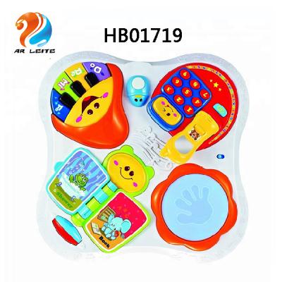 China Toy Battery Operated Hot Sell Multifunctional Active Learning Table Baby Infant For Early Education With Music And Toys for sale