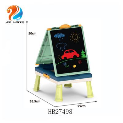 China Multi-Functional Educational Plastic Table Art DIY PAINTING Kids Children Painting Board Double Sided Painting Board for sale