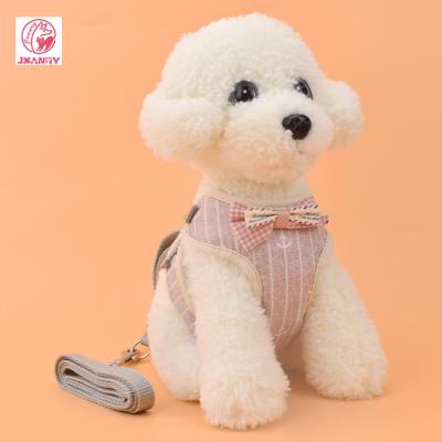 China JXANRY DETACHED Pet Harness Adjustable Multiple Styles Small Dog Cat Bowknot Leash Fashion Soft Leash Wholesale for sale