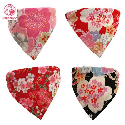 China JXANRY Dog Bandana Dog Bandana Triangular Binder Scarf Pet Dog Bandana Viable Cloth Printed Lap Pet Supplier for sale