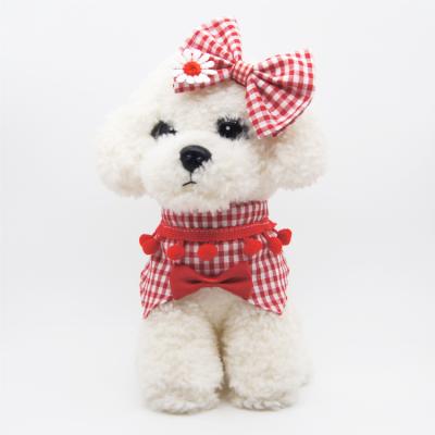 China Lovely Viable JXANRY Dog Collar Saliva Towel JXANRY Lace Bowknot Pet Accessories Supplier for sale