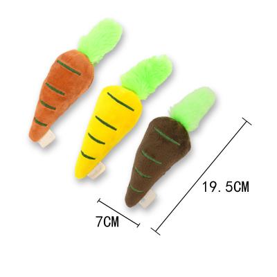 China JXANRY Viable Fashion Funny Pet Different Color Carrot Toy With Bell Training Dog Pet Small Toy Wholesale for sale