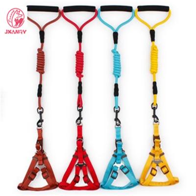 China JXANRY Dog Manufacturer Fashion Fluorescence Colors Pet Viable Different Colors Chest Strap Outdoor Direct Sales Pet Supplier for sale