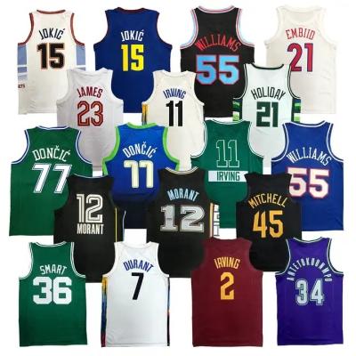 China 2022/23 Antibacterial USA America NBAA 30 Man Antibacterial Men's NBAA 30 Teams Basketball Wear NK Embroidery Stitched Jerseys 2022/23 for sale