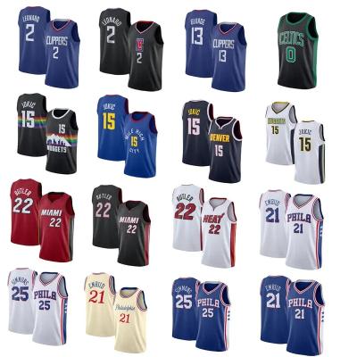 China Antibacterial IN STOCK All Teams Basketball Tank Top High Quality Embroidery Stitched NBAA Mens Sports Shirt Tank Tops for sale