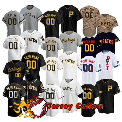 China Custom 55 2022 New Pittsburgh Pirates Antibacterial 00 Men's Josh Bell 8 Willie Stargell 27 Kevin Newman Stitched S-5xl Baseball Jersey for sale