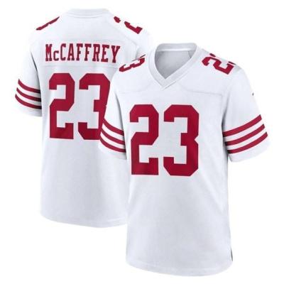 China 2023 Antibacterial New Stitched Jersey San Francisco New Player #23 Christian McCaffrey Cheap Wholesale American Football Jersey for sale