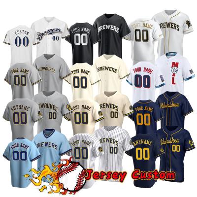 China Cain Lorenzo 27 Adames Willy 22 Christian Yelich Stitched Milwaukee Brewers 6 Of 2023 Antibacterial Custom Men's Baseball Tank Top S-5xl for sale