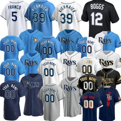 China Men Youth Women Tampa Bay Kevin Kiermaier Wade Boggs Austin Antibacterial Custom Meadows Roam Franco Rays Baseball Tank Top S-5XL for sale