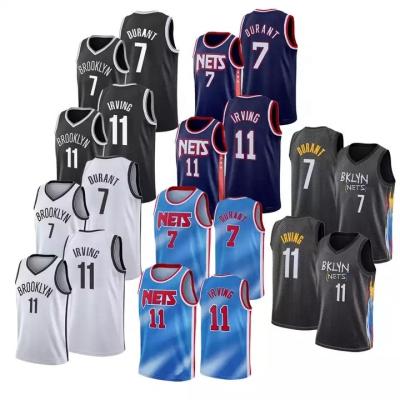 China Hot Sale 11 Kyrie Irving 7 Kevin Durant High Quality Stitched Basketball City Edition Antibacterial Classic Tank Top For Men for sale