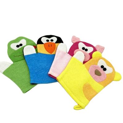 China EXFOLIATE Cleaning Mitt Body Chinese Animal Cartoon Baby Spa Massag Maker Portable Bath Glove Toy Shower for sale