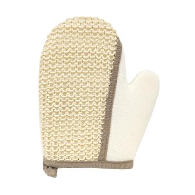 China EXFOLIATING OEM Competitive Price Exfoliating Natural Shower Scrub Sisal Bath Mitt With Thumb for sale