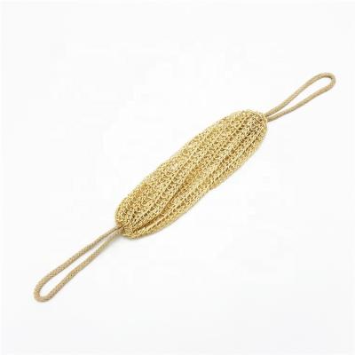 China EXFOLIATE Cleansing Body Long Customized Natural Sizes Exfoliating Back Scrubber Sisal Belt for sale