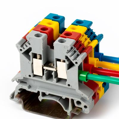 China UK Phoenix Full Universal Connector Easy Installation JUK2.5B Gary Series Combination DIN Rail Combination / Blue Red Free Combination / Terminal Blocks for sale