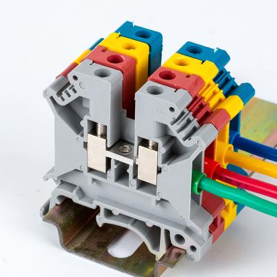 China Wire connecting 0.2-4mm2 JUK5N din rail screw terminal blocks for sale