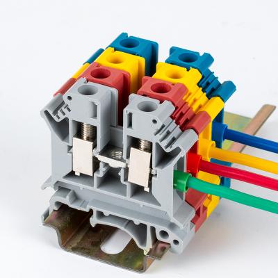 China Wire Plugging UK 6N 0.2-6mm Terminal Blocks Modular Din Rail Connector for sale