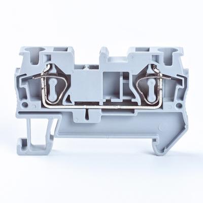 China Wire Connecting JST 4 Din Rail Spring Connection Terminal Block for sale