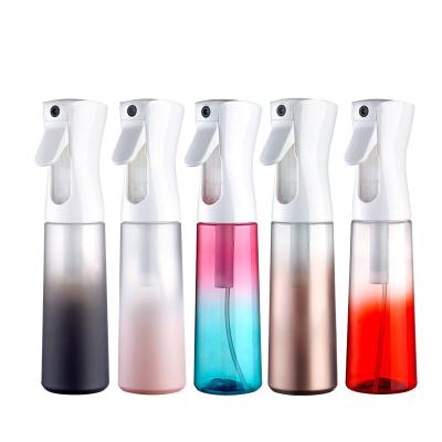 China 200ml Cosmetic Continuous Fine Mist Sprayer 5.4oz Black White Plastic Spray Bottle For Hair for sale